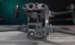 Câmera com zoom híbrido de 200x